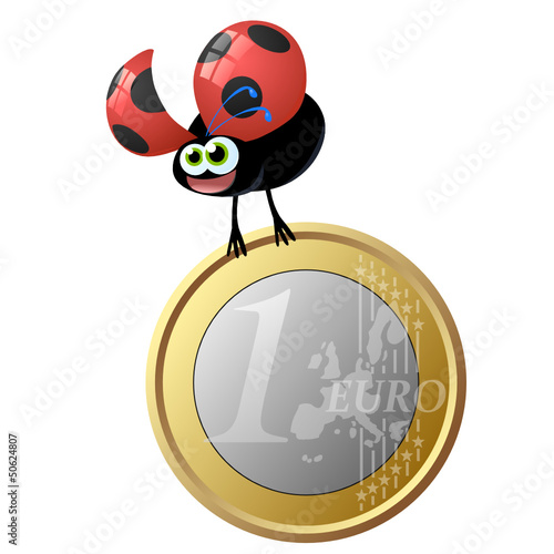 Vector: euro coccinella euro coccinella