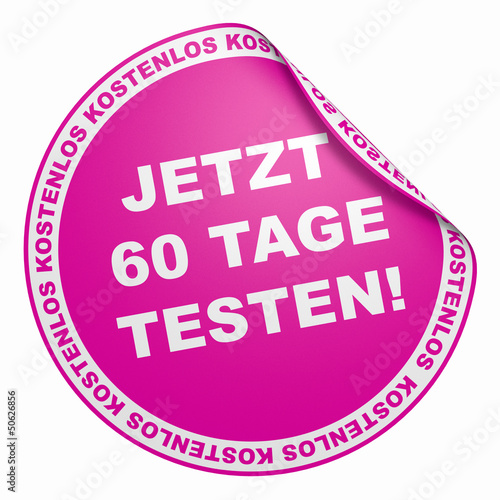 Illustration: 3D Aufkleber Pink - Jetzt 60 Tage testen 3D Aufkleber Pink - Jetzt 60 Tage testen