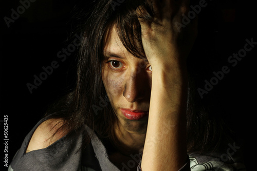 Photo: Poor dirty girl Poor dirty girl