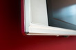 TV on Red Wall