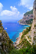 Photo: View of the coast of the island of Capri, Italy View of the coast of the island of Capri, Italy