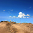 Californie - Champs d'éoliennes (Altamont Pas) 