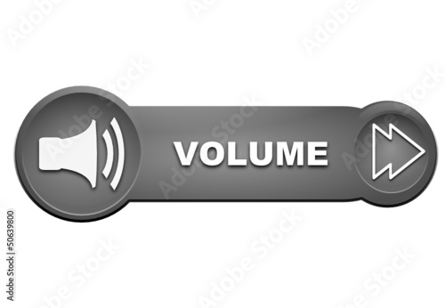 Vector: volume sur bouton gris volume sur bouton gris
