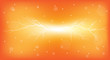 electrical discharge on orange background