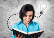 Girl with book
