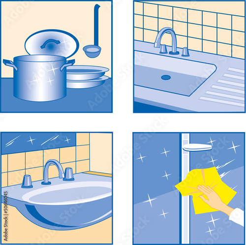 Vector: House Cleaning icons House Cleaning icons