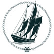 Segelschiff Zeichen