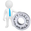 3d white man with the bearing