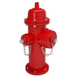 Red fire hydrant