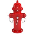 Red fire hydrant