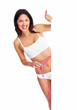 Young beautiful fitness woman.