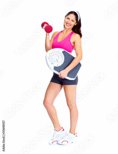 Photo: Young beautiful fitness woman. Young beautiful fitness woman.
