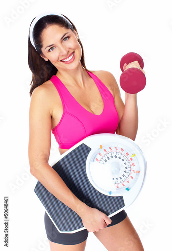 Photo: Young beautiful fitness woman. Young beautiful fitness woman.
