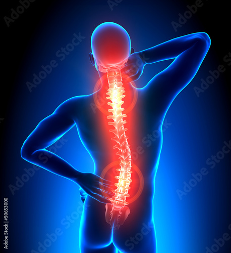 Illustration: Male Hurt Backbone Male Hurt Backbone