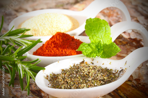 Photo: Gewürze, Paprika, Kräuter Gewürze, Paprika, Kräuter