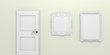Illustration: Picture frames on a wall Picture frames on a wall