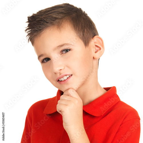 Photo: Face of adorable young boy Face of adorable young boy
