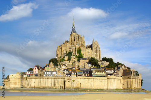 Photo: Mont Saint-Michel during sunset. Mont Saint-Michel during sunset.