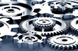 Illustration: gear machinery and titanium concept gear machinery and titanium concept