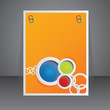 Vector: Vector orange advertising element / brochure design Vector orange advertising element / brochure design
