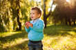 baby boy in the park