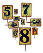 metal plate numbers