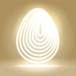 Shining wired egg background