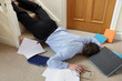 Falling down the stairs
