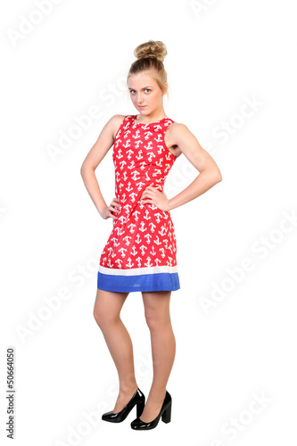 Photo: Portrait of a young blonde attractive girl Portrait of a young blonde attractive girl