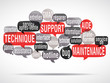 nuage de mots bulles : maintenance