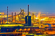 Industrie Gelände bei Nacht