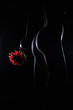 Nude woman sexy erotic buttocks