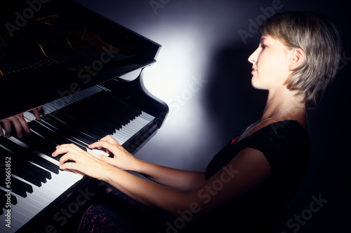 Photo: Piano playing pianist player. Piano playing pianist player.