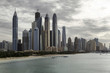 Dubai - Panoramica dei grattacieli dal mare (Jumeirah)