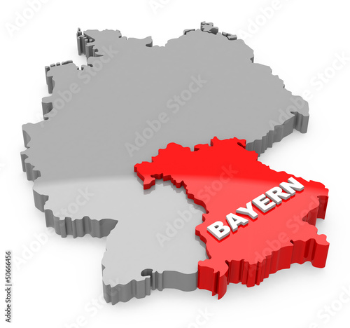 Illustration: Bundesland Bayern Bundesland Bayern
