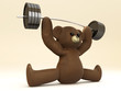 Illustration: Body building Teddy Body building Teddy