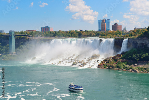 Photo: Niagara Falls with boat Niagara Falls with boat