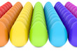 Rainbow colorful easter eggs