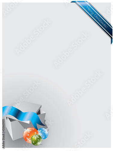 Vector: Christmas on gray card 2 Christmas on gray card 2
