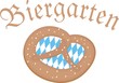 Biergarten - Logo mit Breze