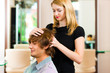 Man at the hairdresser