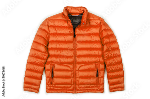 Photo: Male coat isolated on the white Male coat isolated on the white