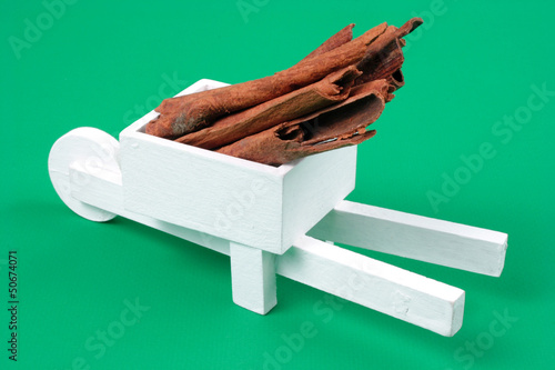 Photo: Pushcart with cinnamons Pushcart with cinnamons
