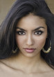 Beautiful exotic young woman's face