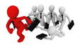 Illustration: Running businessman Running businessman