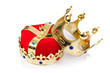 King crown isolated on white