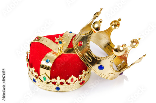 Photo: King crown isolated on white King crown isolated on white