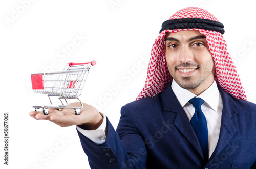 Photo: Arab businessman isolated on white Arab businessman isolated on white