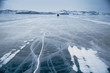 Winter ice road