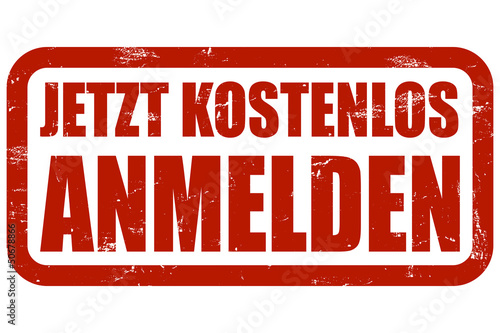 Photo: Grunge Stempel rot JETZT KOSTENLOS ANMELDEN Grunge Stempel rot JETZT KOSTENLOS ANMELDEN